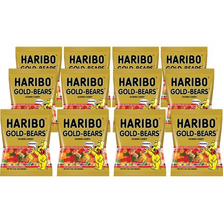 HARIBO CANDY, GUMMY, GOLDBEAR, 12CT PK HRB30220